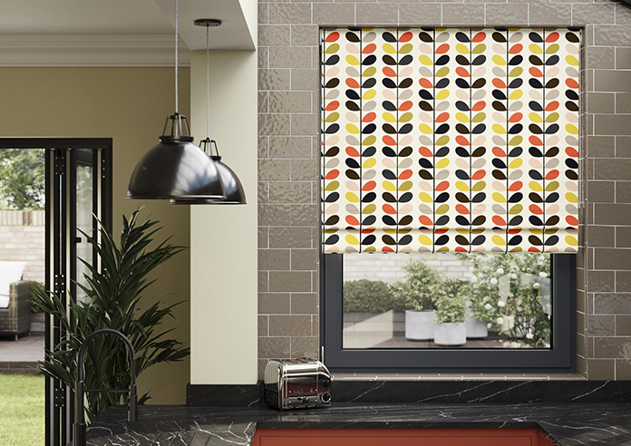 Orla Kiely Multi Stem, Tomato - Twist&Fit Roman Blind - Image 3